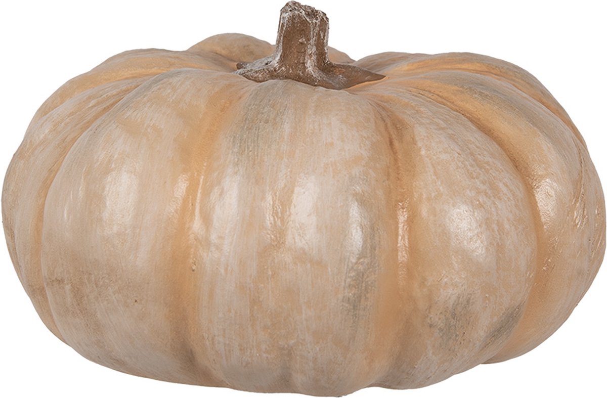 Decoratie Pompoen Ø 22x13 cm Beige Polyresin Herfst decoratie