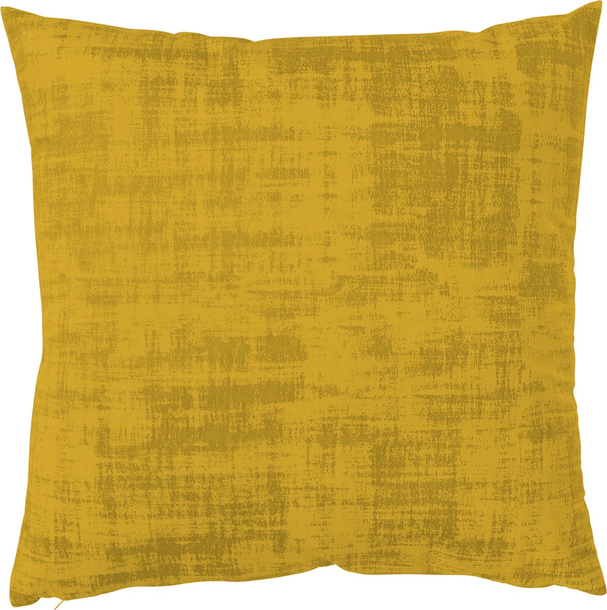 Linen & More Vintage Velvet Oker Geel Kussen -50 X 50