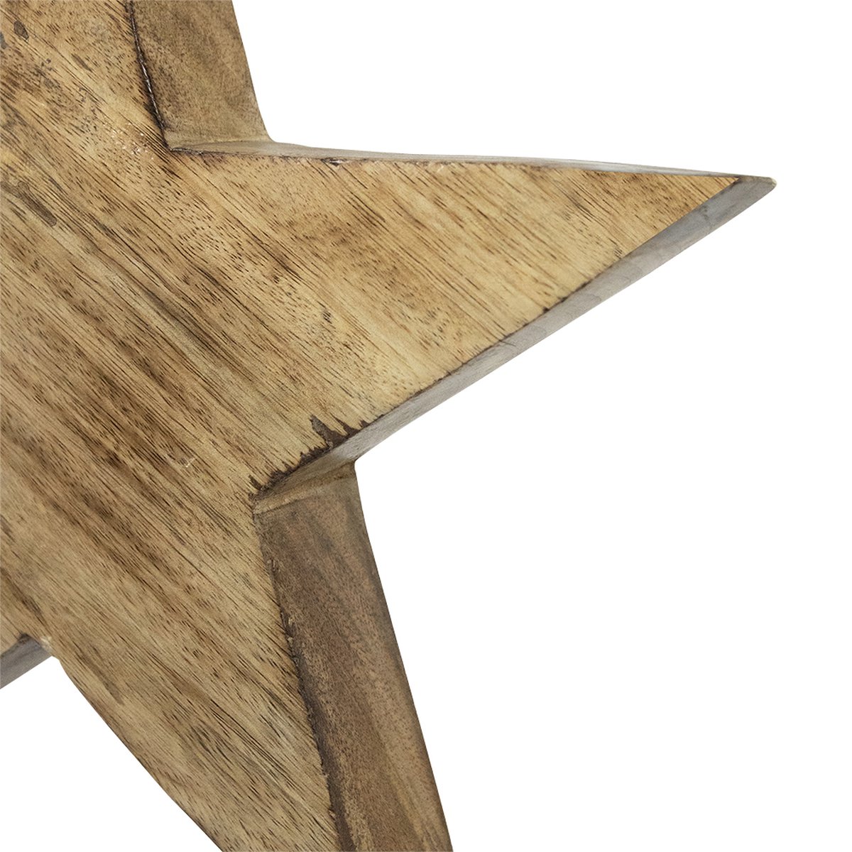 staande ster mango hout 70cm