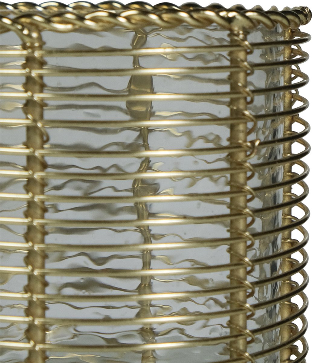 windlicht metaal champagne goud b