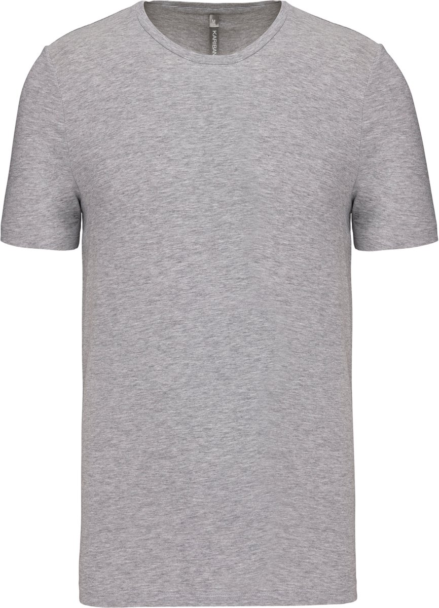 Kariban T-shirt ronde hals korte mouwen K3012 - Light grey heather - 3XL