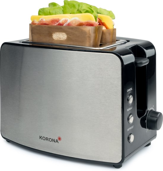 Korona 21250 Doppelschlitztoaster | Extra große Röstschlitze für