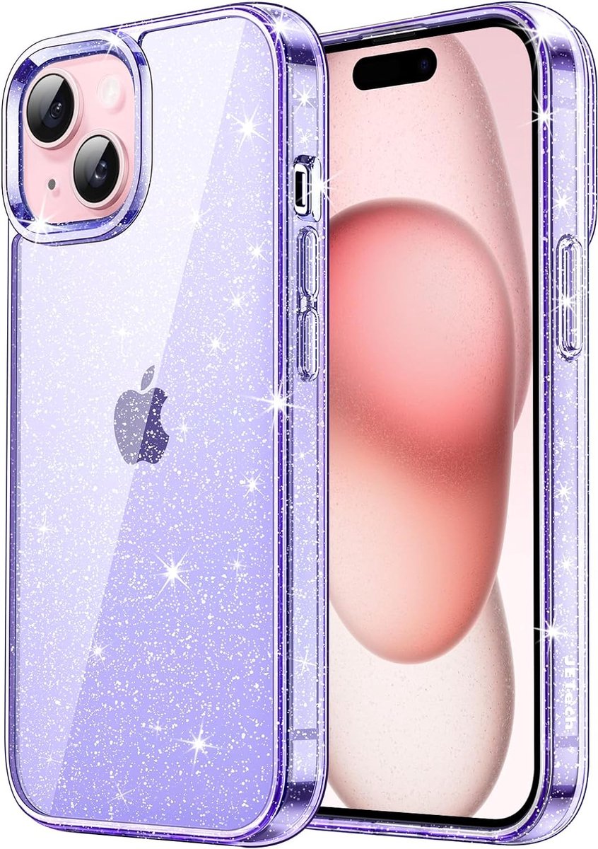 Telefoonhoesje Iphone 15 - Lichtpaars