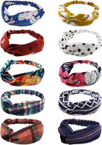 DRESHOW 4 Bandeaux Fleuris Pour Femmes - élastiques, Style Bohème, Pour Sport Et Quotidien - 7