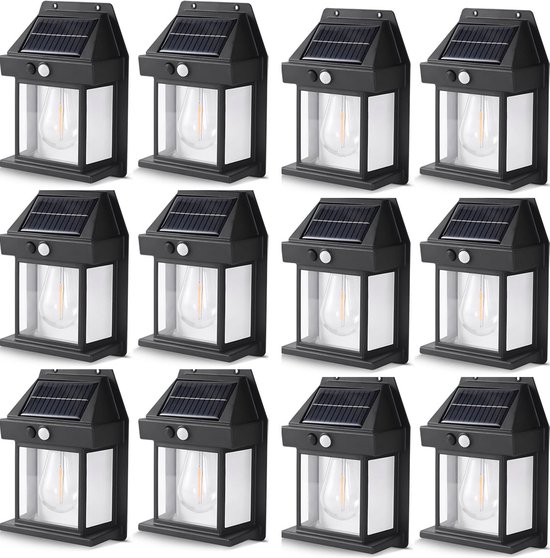 Lacasa Solar Deck Lights 4 Stuks, LED Buitenverlichting op Zonne
