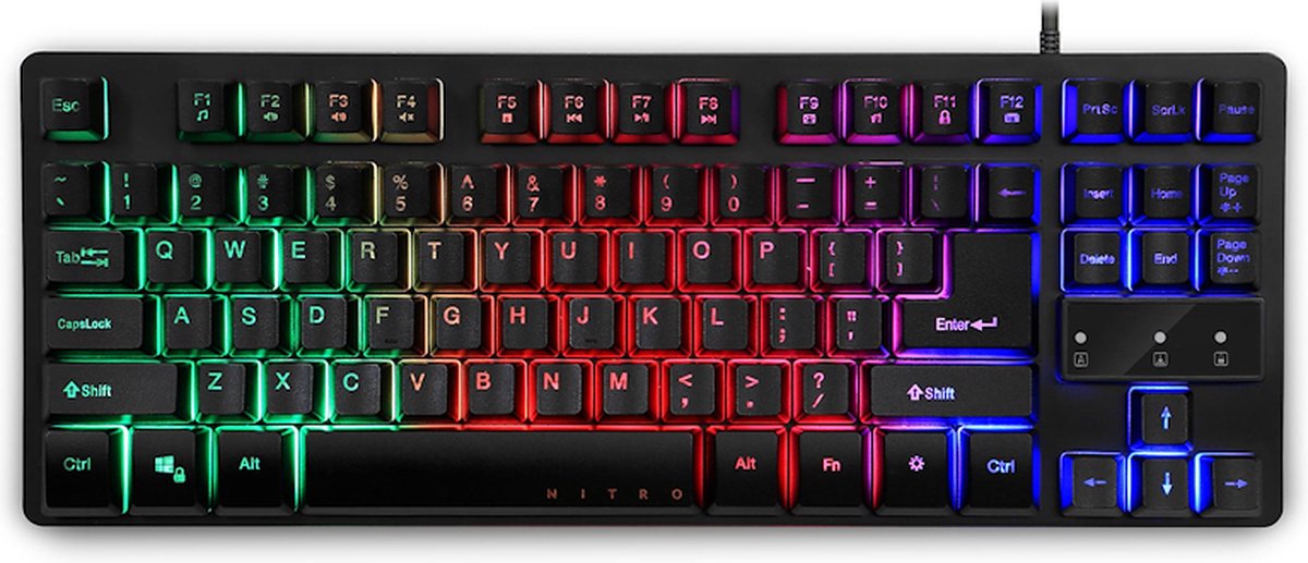 Acer Nitro TKL toetsenbord Gamen USB QWERTY Italiaans Zwart