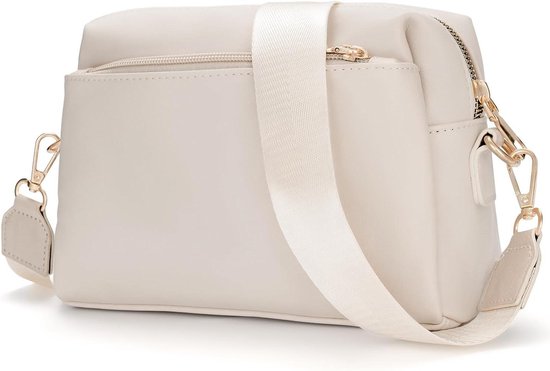 Gladdon Kleine handtas voor dames, middelgrote schoudertas van veganistisch leer, crossbody tas met meerdere vakken met verstelbare afneembare brede riem, koffie, 25 cm x 6 cm x 18 cm Gladdon Kleine handtas voor dames, middelgrote schoudertas van veganistisch leer, crossbody tas met meerdere vakken met verstelbare afneembare brede riem, koffie, 25 cm x 6 cm x 18 cm
