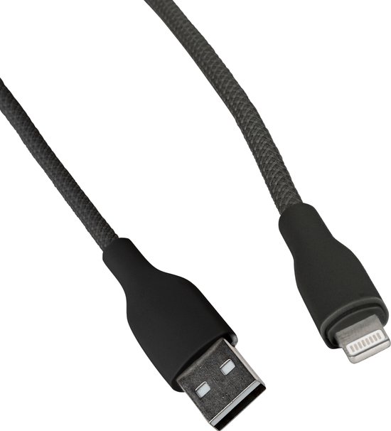 Foto: Sterke usb kabel geschikt voor apple carplay en iphone oplaadkabel 1 meter geschikt voor lightning naar usb a oplader kabel