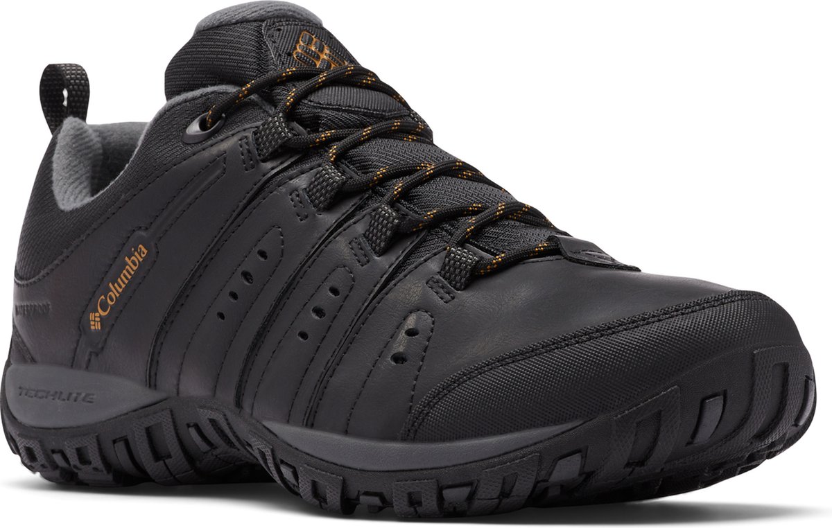 Columbia WOODBURN™ II WATERPROOF Heren Wandelschoenen - Black, Caramel