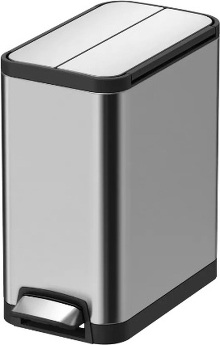 Allibert Lycia Vuilbak 2 Secties 20l Geborsteld Inox
