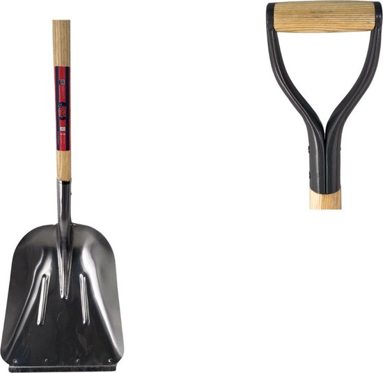 Synx Tools Graanschop met steel 85cm - Schoppen - sneeuwschep - graanschep - spades - Met Houten steel van Synx Tools — afbeelding 2