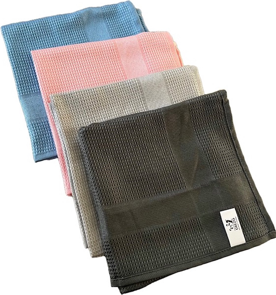 Goedkoopste orezo microvezel doek- Raamdoeken- Spiegeldoeken- Schoonmaakdoeken- Streepvrij- 4 stuks- 60 x 40cm- Reiningsdoekjes