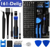 Brute Strength - 161 delige Precisie Schroevendraaierset Magnetisch - Universeel - Gereedschapset- Schroevendraaiers - Torx bitset - Kleine cadeautje - Mini schroevendraaier voor horloge en brillen