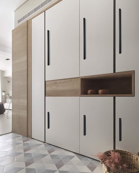 Qritiy 2 Stuks Zwart Aluminium Kast Handvatten - Van Kasten