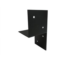 Wovar Pergola Muurbevestiging Zwart Gecoat voor 12 x 12 cm balken Rechts | Per Stuk