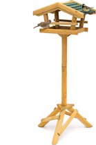Nichoir à oiseaux sur pied en bois pour oiseaux de jardin - 100 x 37 x 43 cm HBD - Nichoir naturel
