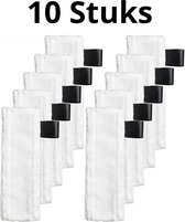 Bramokava® 10x Chiffons en microfibre adaptés aux serpillières Karcher Easyfix SC1, SC2, SC3, SC4, SC5 Ensemble de chiffons Tampons pour nettoyeur vapeur Chiffons