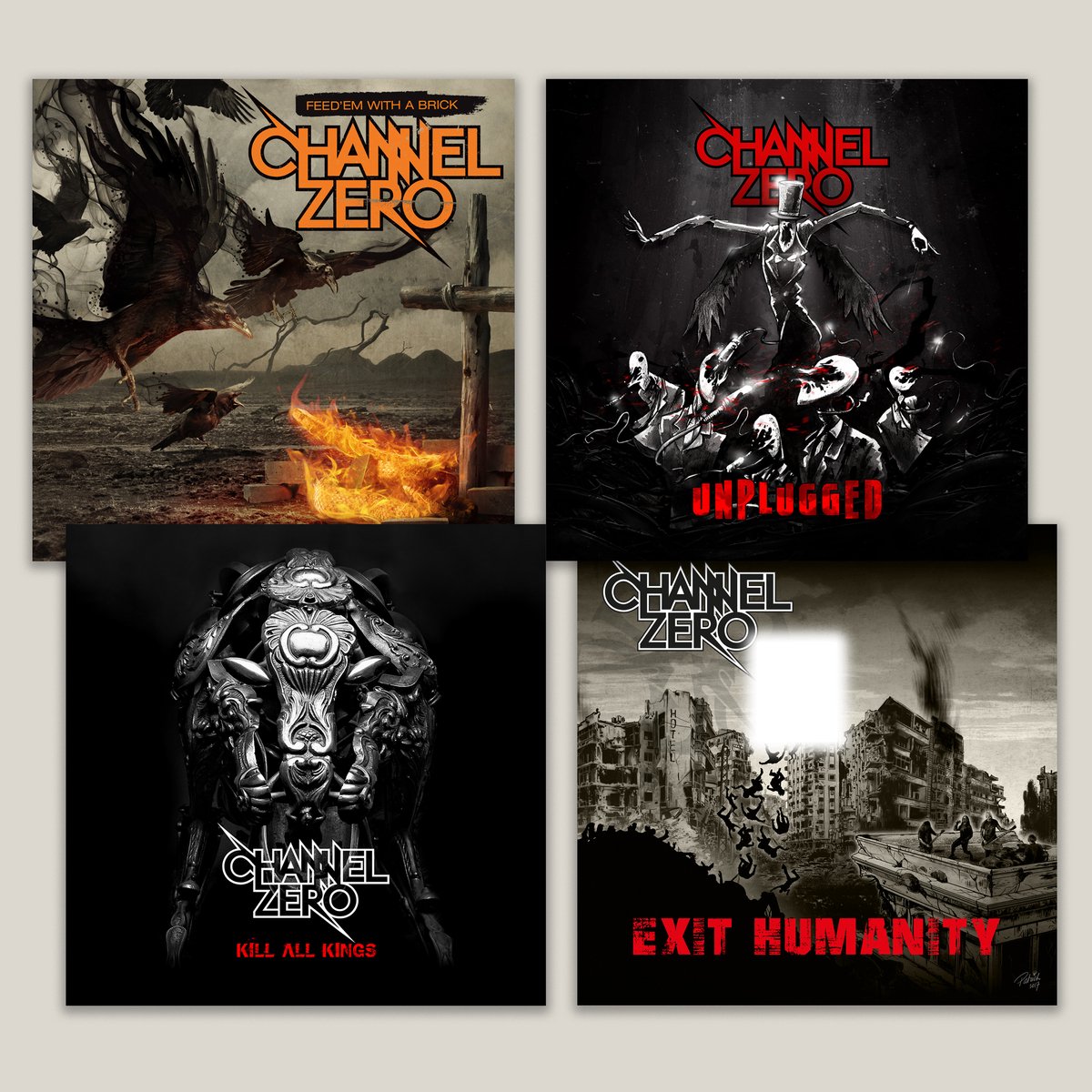 Channel Zero / 4CD-BOX (Feed'em/Unplugged/Kill/Exit)