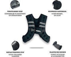KRAKEN Running Gewichtsvest 5 KG (10 LBS) - Neopreen Hardloop Trainingsvest met Reflecterende Veiligheidsstreep en Telefoonzak - Verstelbare Riem - Slijtvast met Versterkte Stiksels - Krachttraining, Hardlopen en Spieropbouw - Mannen en Vrouwen
