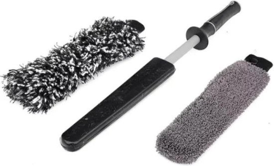 Foto: Detail factory wheel brush set 1 handle 1 scrub sock 1 plush