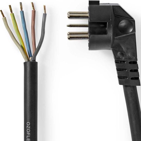 Poêle Céramique Amica avec câble triphasé connecté ACV605RN - Airfry - 50 cm B - Noir Mat