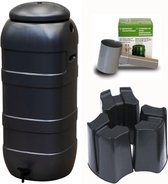 Regenton Rainsaver - Zwart 100 L + Voet + Vulautomaat
