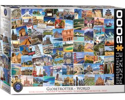 Eurographics - Wereld - Globetrotter - 2000 stukjes 97×68cm (b×h) - Legpuzzel