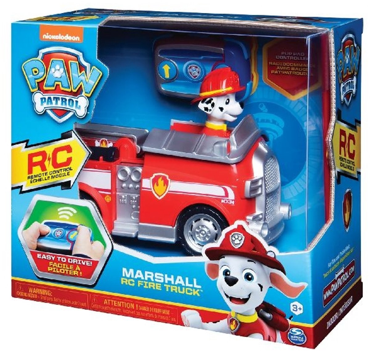 PAW Patrol - Marshall - Brandweerwagen - 2,4 GHz - RC - Speelgoedvoertuig — afbeelding 12