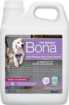 Bona Pet System Intensiefreiniger voor Harde Vloeren 2,5L Navulling - Huisdier Vlekkenreiniger en Geurverwijderaar - Urinegeur Verwijderaar - Stain Remover - Geschikt voor Honden en Katten