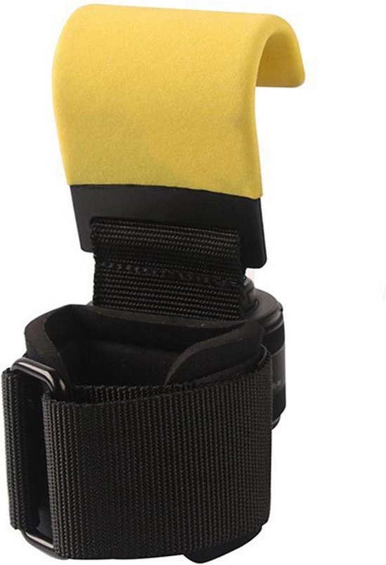 Gewichthef polsbanden met haken - Zwart - 38 x 7 cm - Perfect voor pull