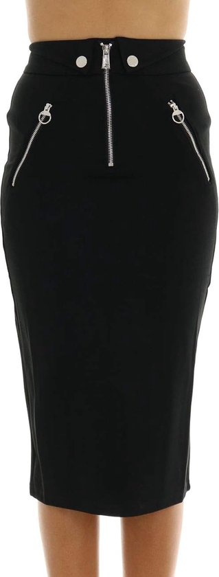 Guess-Rok Ponte-Slim Fit-Zwart-Maat XS