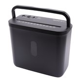 Genie 440X Black Papierversnipperaar - 4 vellen DIN A4 (80 g/m²) - Cross Cut - 8 Liter - Compact formaat met handgreep - Thuis/ Kantoor - Zwart