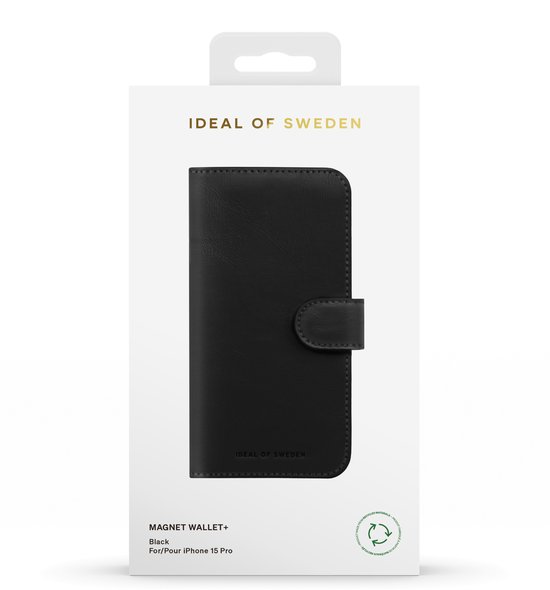 Ideal of Sweden Magnet Wallet+ MagSafe iPhone 15 Pro Noir
