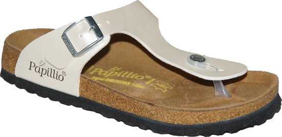 Birkenstock Gizeh Papillio Breed Beige bol
