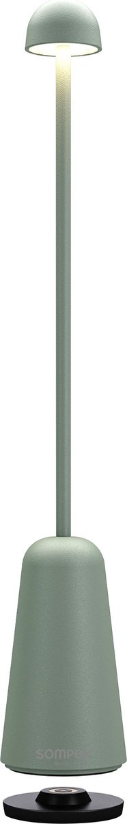Sompex tafellamp MINIMAX - olijf groen, oplaadbare tafellamp
