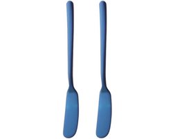 Doodadeals® Smeermessen – Smeermessenset – Botermesjes – Kaasmesjes – Smeer Mesjes – Blauw – 2 Stuks