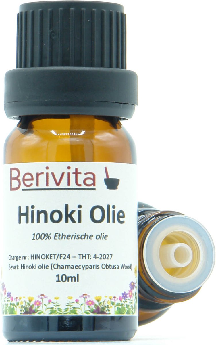 Goedkoopste Hinoki Olie 10ml - 100 Etherische Olie van Hinoki Hout - Chamaecyparis Obtusa Oil