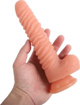 Banoch | Dildo siliconen ribbel | Beige