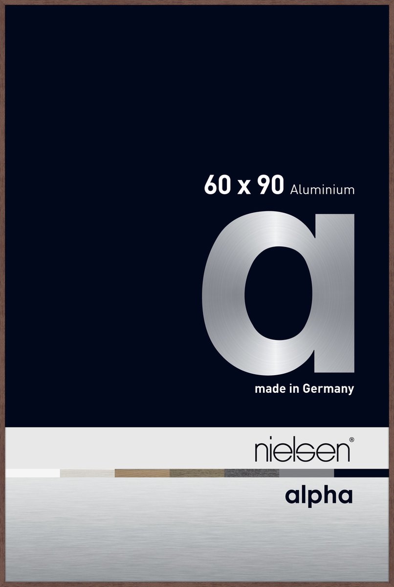 Nielsen Alpha Aluminium Wissellijst Wenge 60x90cm