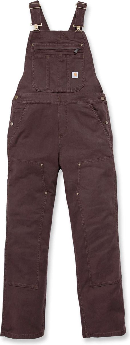 Tuinbroek - Overall - Dames Canvas Tuinbroek - Carhartt Crawford Bib Overall - Stretch - Carhartt Bruin