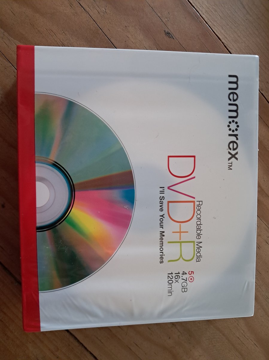 Memorex DVD+R 120min/4,7Gb 5 stuks in slimcase
