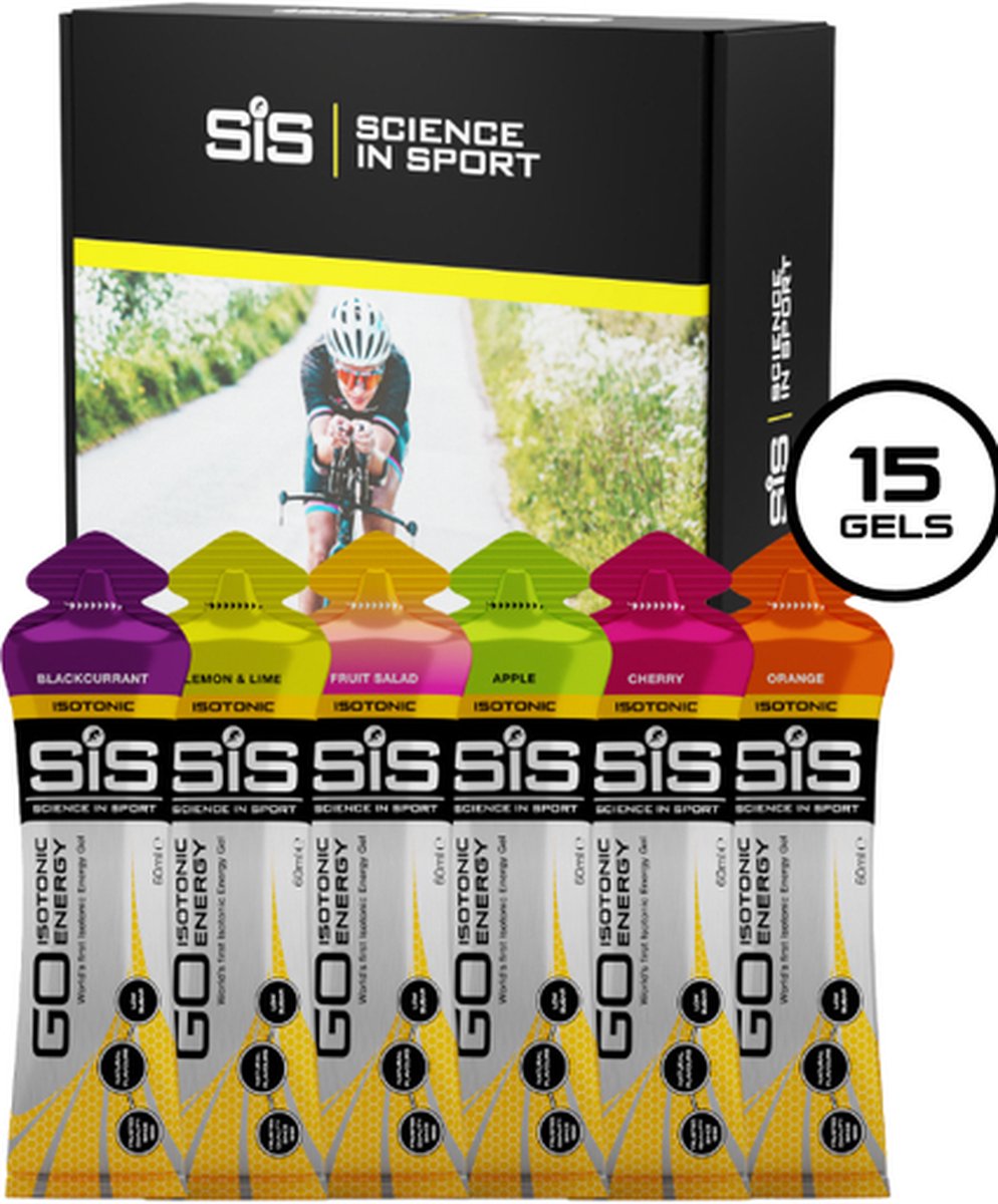 Science in Sport - SiS Go Isotonic Energiegel 15-pack Mixed - Sportgel / Energy gel - 15x60 ml - variatie bundel