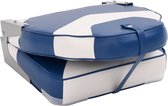 vidaXL Bootstoelen 2 st inklapbaar met hoge rugleuning 44x38x55 cm