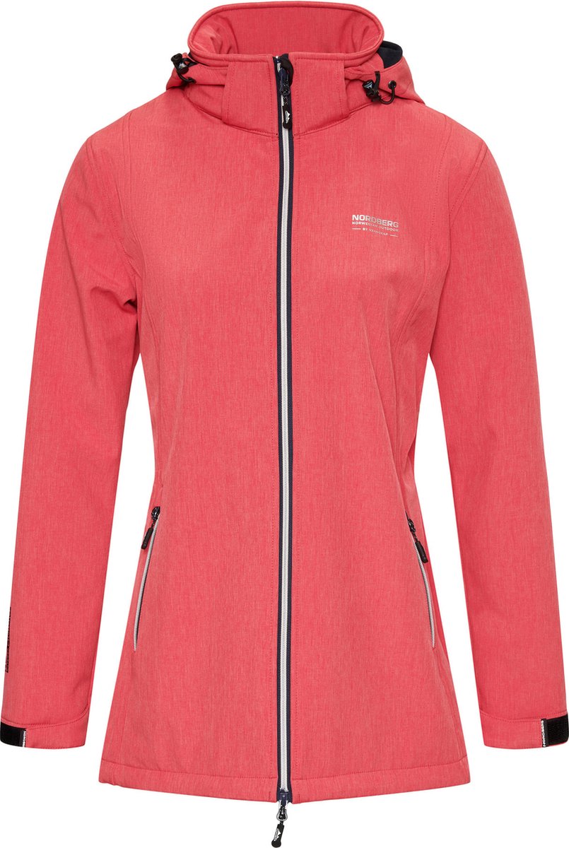 Nordberg Ronda Softshell Outdoor Zomerjas Dames Melange Roze