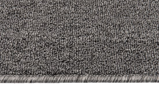Tapis Tapiso Nizza Tapis Grijs à Poils Ras Antidérapant Lavable Taille - 80x150