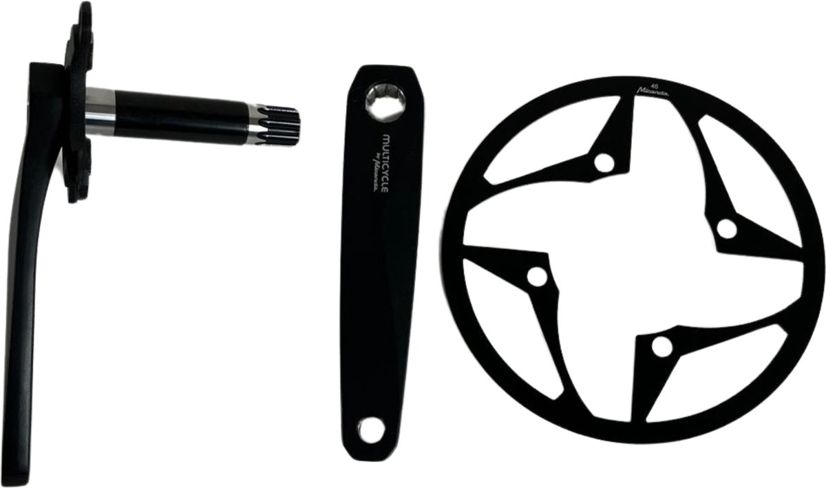Mulitcycle Miranda Crankset links & rechts - Zwart - 170 mm - 104 mm