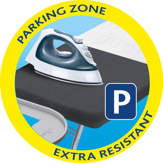 Vileda Park&Go M Strijkplank - 120x38 cm Strijkvlak - Hittebestendige parkeerzone