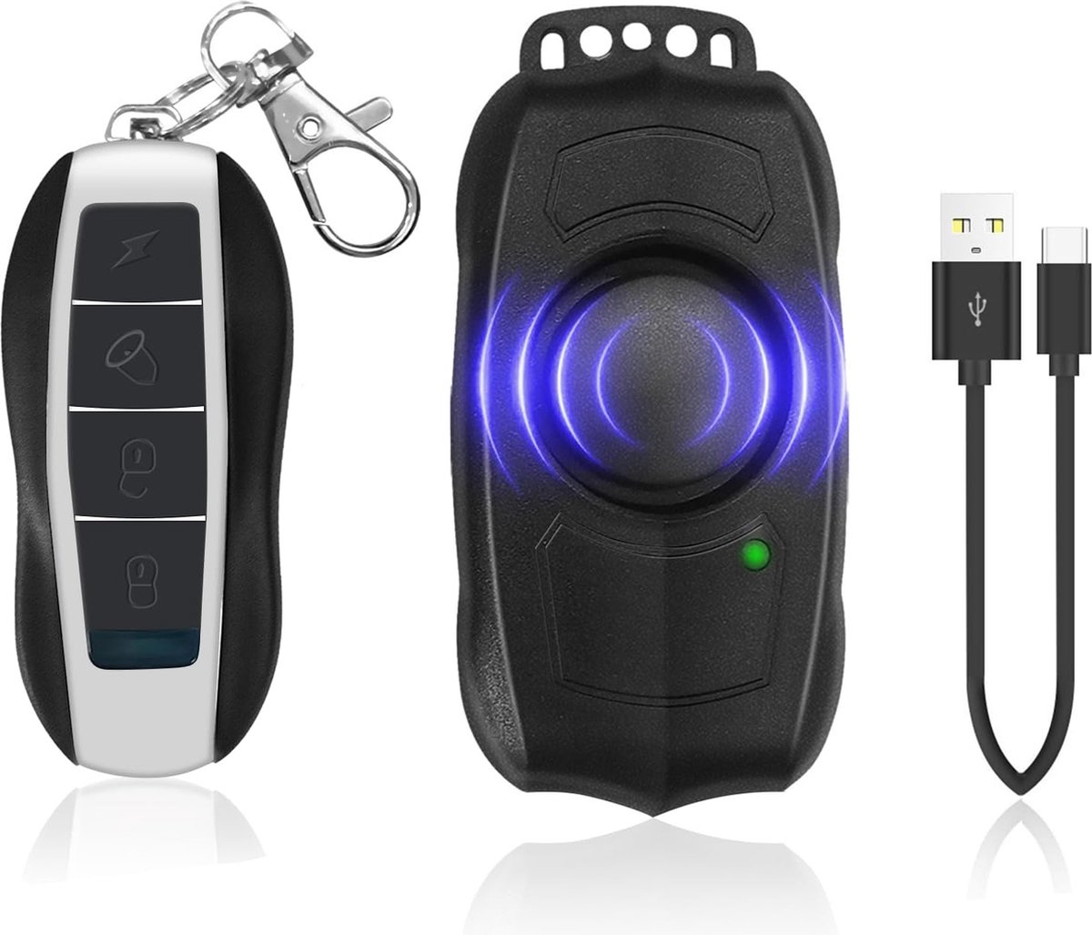 Fietsalarm- Fiets Alarm - Fietsalarm met Afstandsbediening - Bike Alarm - Anti Diefstal