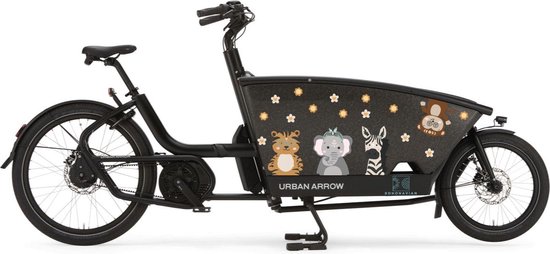 Foto: Reflecterende bakfiets sticker dieren boho veiliger en stijlvol flexibel ontwerp urban arrow lovens dolly bakfiets nl hippie bloemen