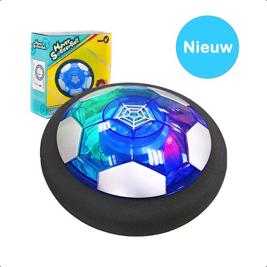 Foto: Techessentials hover ball oplaadbaar led verlichting 18 cm zachte stootrand indoor voetbal zweef air powered soccer flying binnen vliegende cadeau